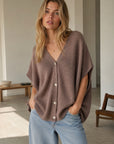 Strickweste, Alpaka, Oversize, 7 Farben