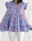 Musselin Top, Leo '25, Violett