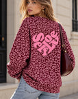 Sweatshirt, Leo, 3D-SelfLove, Bordeaux