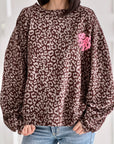 Sweatshirt, Leo, 3D-SelfLove, Schoko