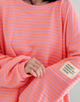 Sweatshirt, Perfect Life, Streifen, Neon