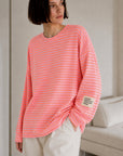 Sweatshirt, Perfect Life, Streifen, Neon