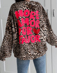 Sweatshirt Leo „More Amor Por Favor“, Beige