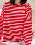 Longsleeve, Streifen, 7 Farben