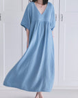 Musselin Kleid, Kurzarm, Classic, 9 Farben