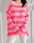 Strickpullover, Blockstreifen, 3 Farben