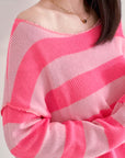 Strickpullover, Blockstreifen, 3 Farben