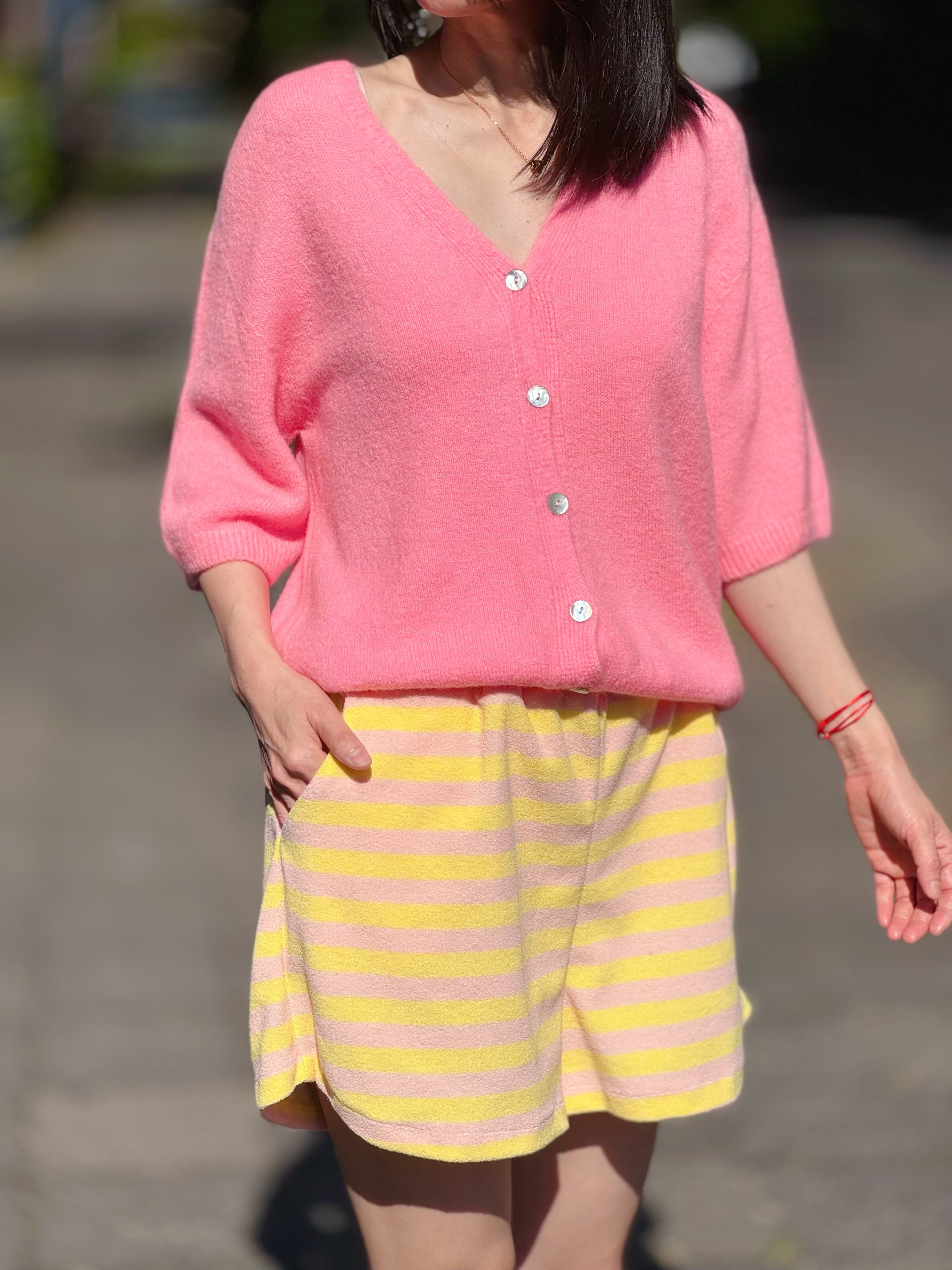 Strickjacke, Alpaka, 3/4 Ärmel, 6 Farben