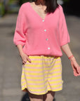 Strickjacke, Alpaka, 3/4 Ärmel, 6 Farben