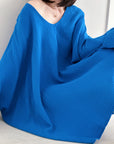 Musselin Blusenponcho, 4 Farben