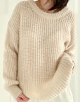 Pullover, Mohair, Netzmuster, 4 Farben