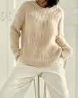 Pullover, Mohair, Netzmuster, 4 Farben