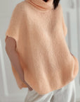 Pullunder, Mohair, Rollkragen, 4 Farben