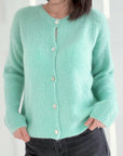Strickjacke, Mohair, 6 Farben