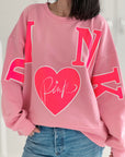 Sweatshirt, PINK, 3 Farben