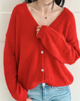 Strickjacke, Alpaka, 10+ Farben