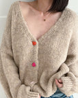 Strickjacke, Peace&Love, Flauschi, 4 Farben