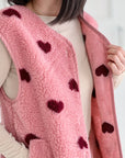 Teddyweste, Herzchen, 3 Farben