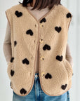 Teddyweste, Herzchen, 3 Farben