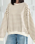 Sweatshirt, Streifen, Oversized, 3 arben