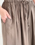 seidige Hose, Wide-Leg, 4 Farben