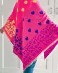 Dreieckstuch, groß, Love Wild, 2 Farben