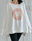 Sweatshirt, Rock, Oversize, 4 Farben