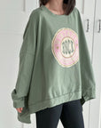 Sweatshirt, Rock, Oversize, 4 Farben
