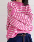 Pullover, Streifen, 4 Farben