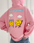 Hoodie, Out of Office, Rosa
