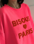 Sweatshirt, BISCOUS PARIS, 4 Farben