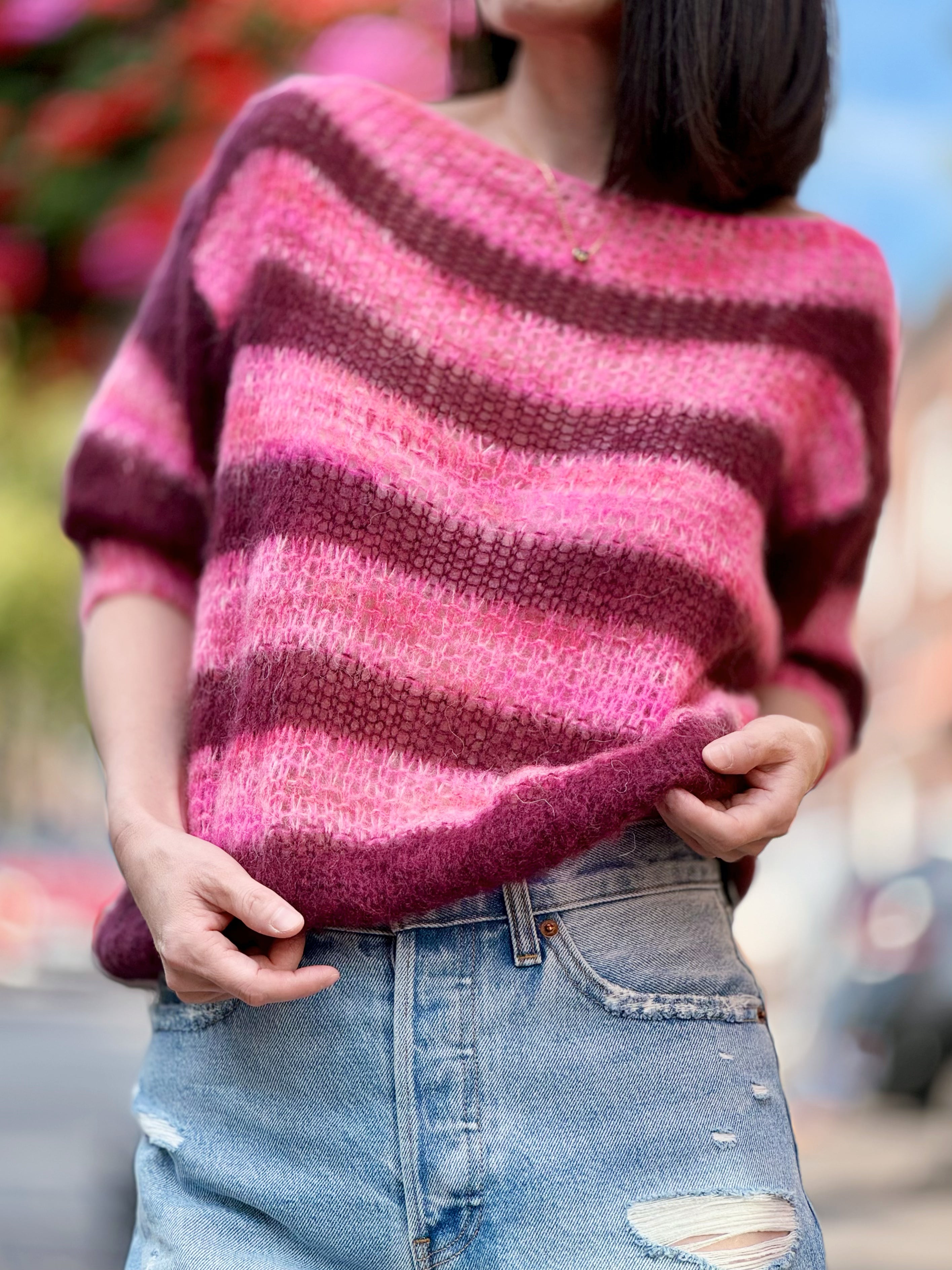 Pullover „Zuckerwatte“, Mohair, 4 Farben