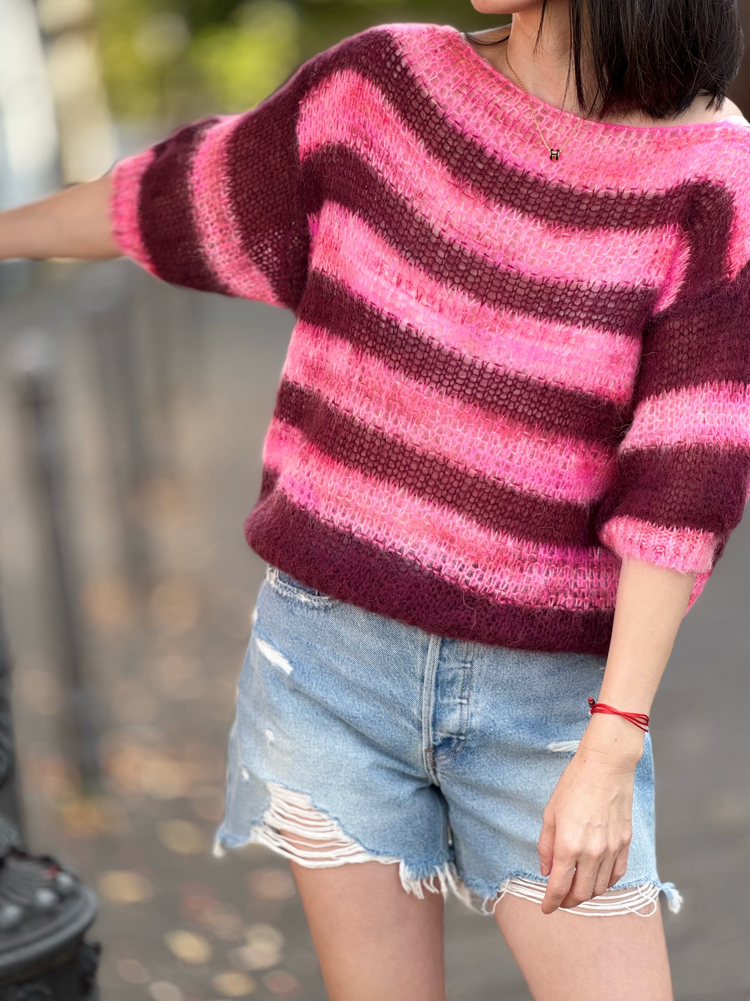 Pullover „Zuckerwatte“, Mohair, 4 Farben