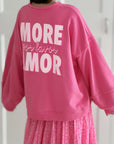 Sweatshirt, More Amor, 4 Farben
