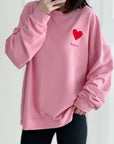 Sweatshirt, Amore, 5 Farben