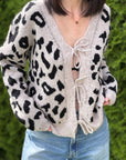 Strickjacke, Leo, zu Binden, 4 Farben