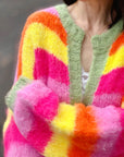 Strickmantel, Candy, flauschi, 4 Farben