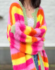 Strickmantel, Candy, flauschi, 4 Farben