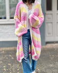 Strickmantel, Candy, flauschi, 4 Farben