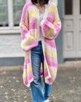 Strickmantel, Candy, flauschi, 4 Farben