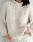 Bouclé Pullover, Stehkragen, 5 Farben