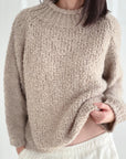 Bouclé Pullover, Stehkragen, 5 Farben