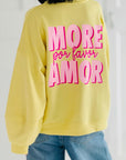 Sweatshirt, More Amor, 4 Farben