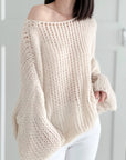 Pullover, Loose-Knit, 5 Farben