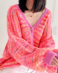 Strickjacke, Rainbow-Knit, Flauschi