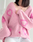 Strickjacke, Sweetheart, Flauschi, 4 Farben