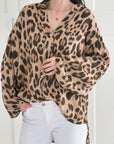 Leo Bluse, Wild-Leo. Stehkragen, 3 Farben