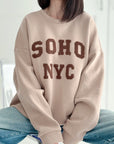Sweatshirt, 3D-SOHO-NYC, Oversize, 5 Farben
