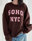 Sweatshirt, 3D-SOHO-NYC, Oversize, 5 Farben