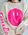 Pullover, Smiley, 2 Farben